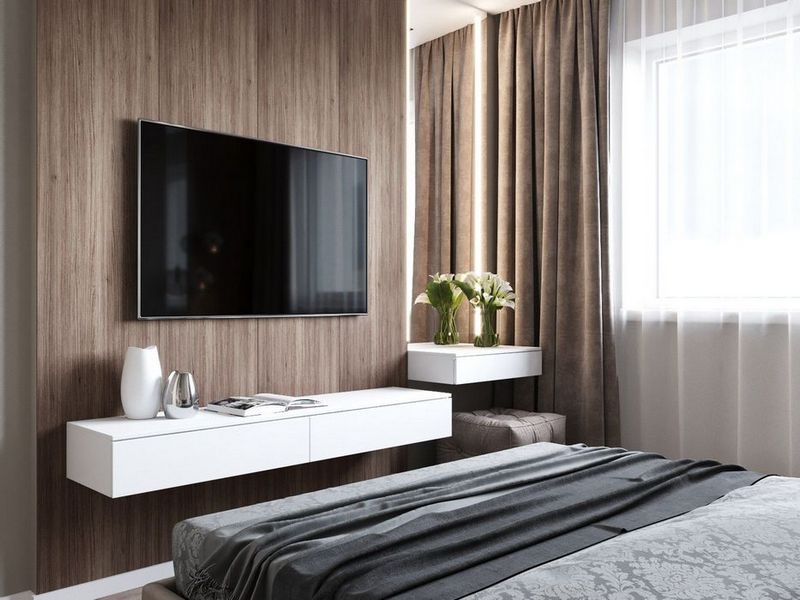 Телевизор в спальне - какой выбрать и как его расположить?
