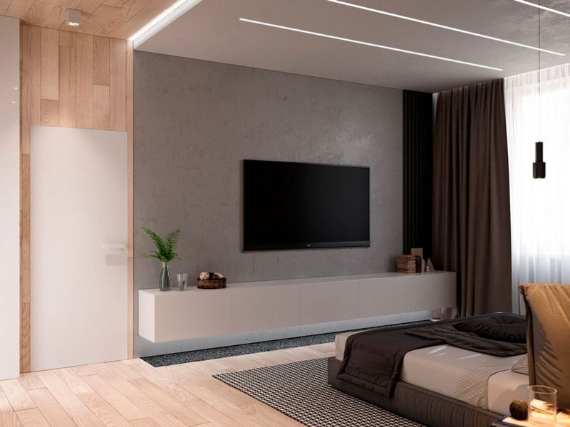 Телевизор в спальне - какой выбрать и как его расположить?