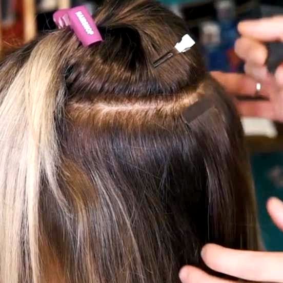 Наращивание волос в студии красоты: ленточное и капсульное наращивание, волосы на косичку